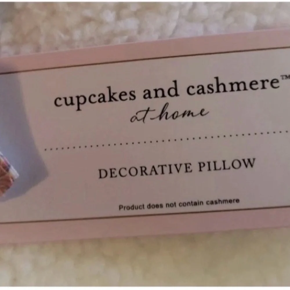 Cupcakes & Cashmere Easter Bunny Pillow Decorative White Sherpa 16x18 Boho
